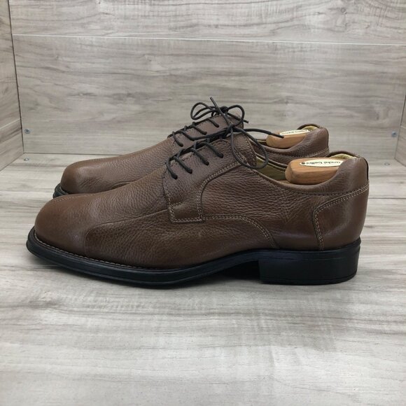 Belvedere Shoes Mens 12 EEE Baybridge Brown Leather Lace Up Derby Oxfords main image 8